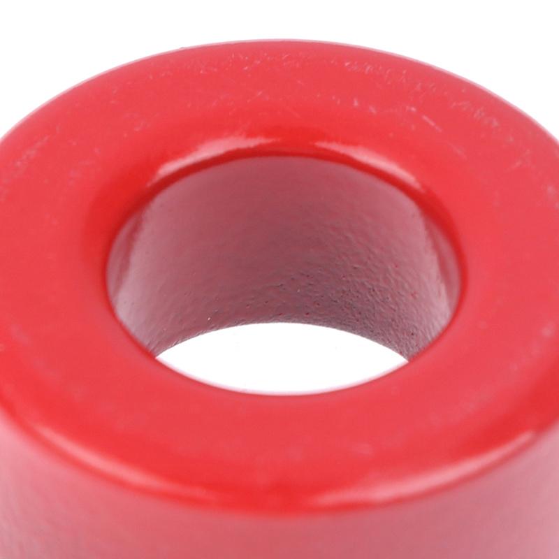 5 Pcs 27*14*11 Mm 10microO T106-2 Iron Ferrite Toroid Coresfor Inductors Iron Powder Core Red Ring Low Permeability