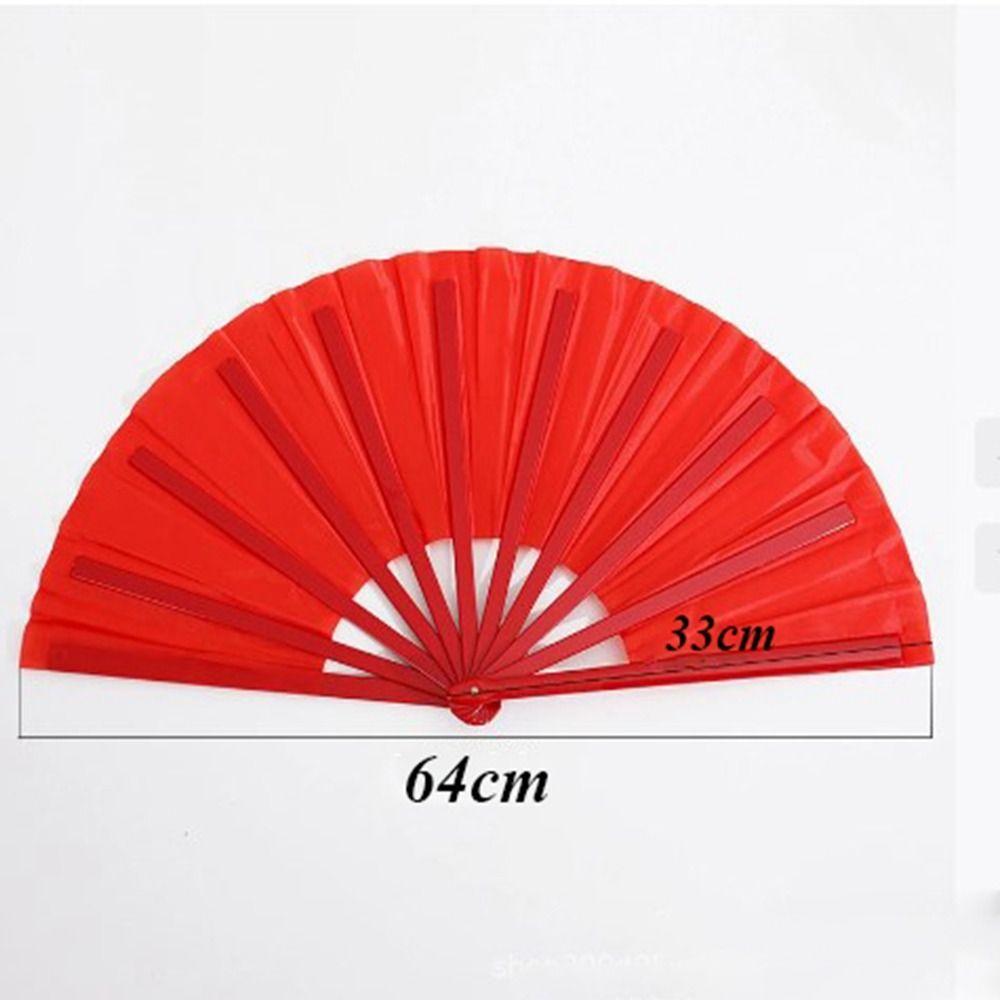 Plastic Bone Chinese Tai Chi Yoga Kung Fu Fan 33cm Hand Folding Stage Fan  Wedding Party Decor