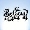 Minimalist Metal Wall Art Laser Cut Quote Elegant Design Christmas Halloween Decor Gift