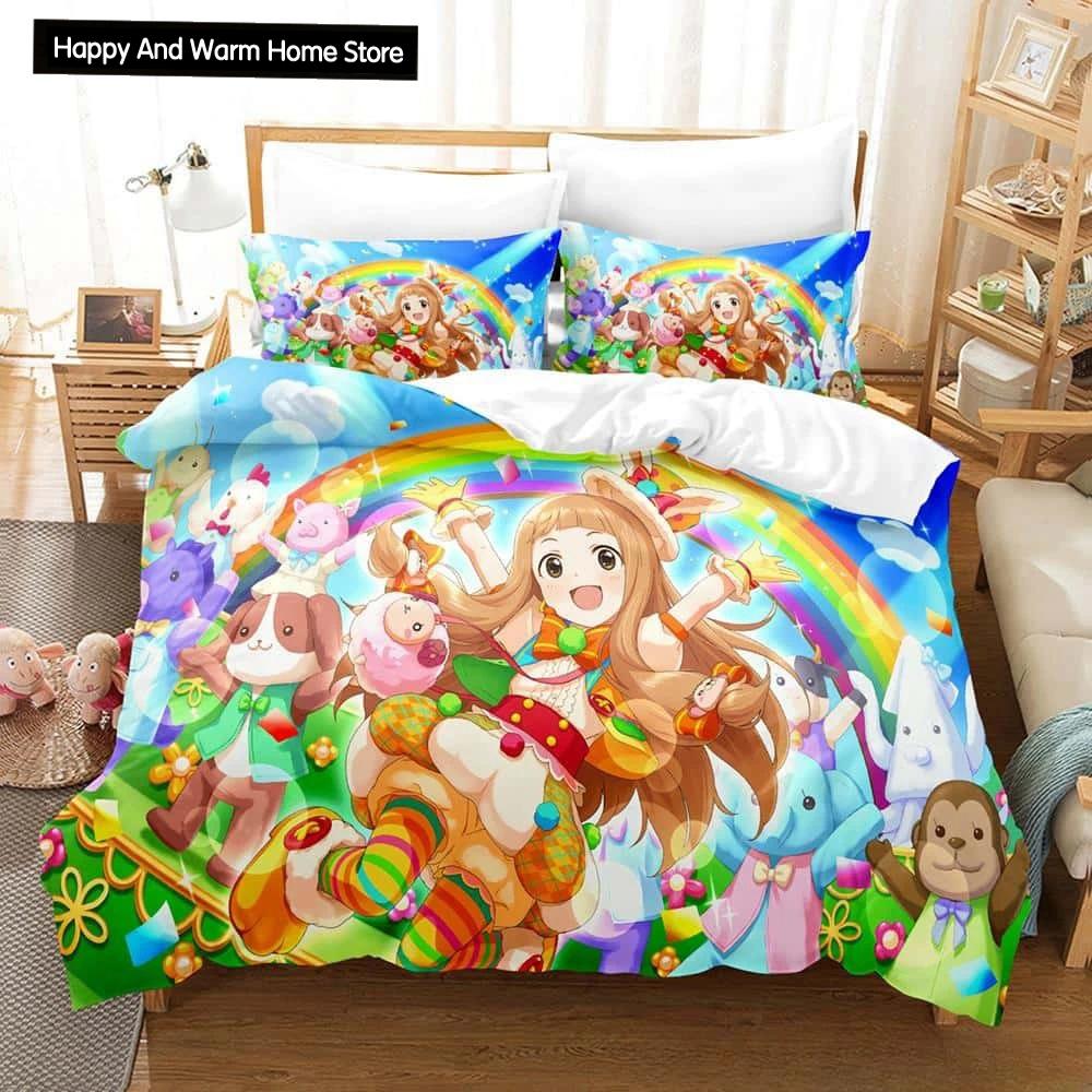THE iDOLM@STER Cinderella Girls Starlight Stage 3D Printed Anime Bedding Set for Adult Boys Duvet Cover