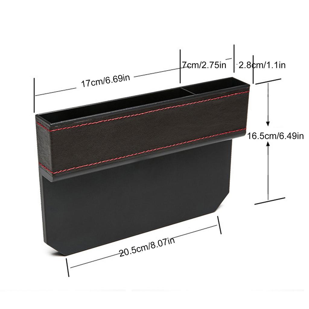 Car Seat Crevice Storage Box Seat Gap Slit Pocket Catcher Organizer Universal Car Seat Organizer Card Phone Key Holder Pocket