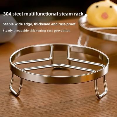 Stainless Steel Pot Rack, Steamer Rack, Pot Pad, Kitchen Storage Rack, Thickened Heat Insulation Bracket, Thickened Anti-scald Steamer Rack