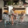 CYBEX - High Chair - 3 In 1 Pack - LEMO 2 - Blue - Adjustable In Height and Depth - Baby Set Included