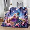 1pc Rapunzel Printing Blanket - Soft, All-Season Throw for Office Blanket,  | Personalized Gift with Adorable Cartoon Design