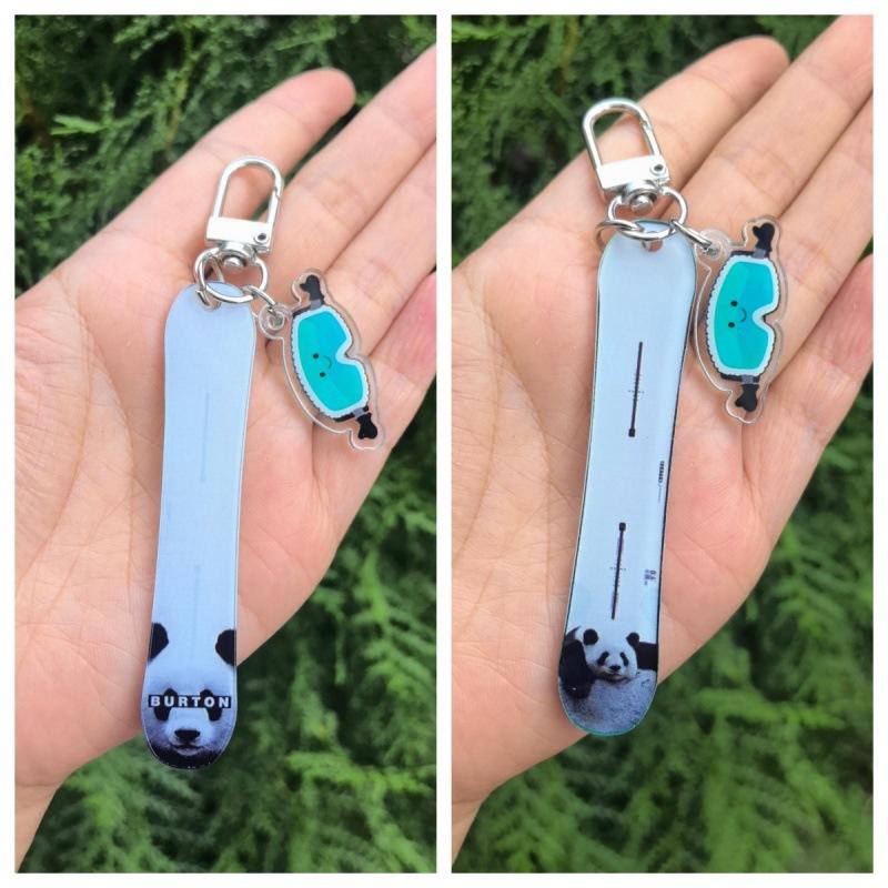 2026  Acrylic Ski Keychain Themed Gifts For Women Men Daughter Son Friends Gifts For Husband Wife Snowboarding Keychain