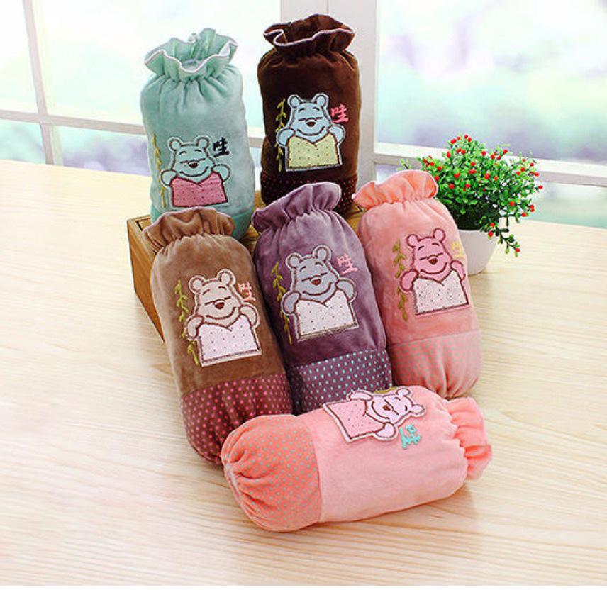 2024 Korean Style Plush Arm Warmers - Unisex Autumn/Winter Sleeves, Stain-Proof