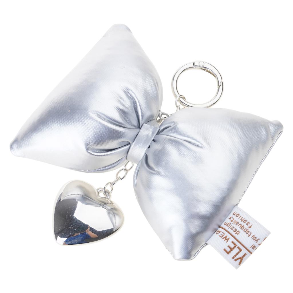 Вишуканий брелок у формі серця, милий кулон на сумку у формі серця, матеріал сплаву, брелоки з бантиком, ідеально підходять для ключа від машини, рюкзака, DIY-проектів