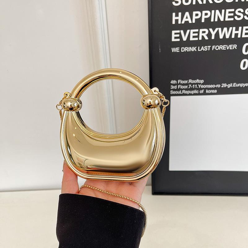 

Plaid box bag, gold and silver bead bag, decorative handbag, makeup acrylic bag. золотой