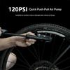 BENGGUO BG-1690 Portable Bike Pump with Gauge 120PSI Bicycle Mini Air Inflator Compatible with Presta/Schrader Valve