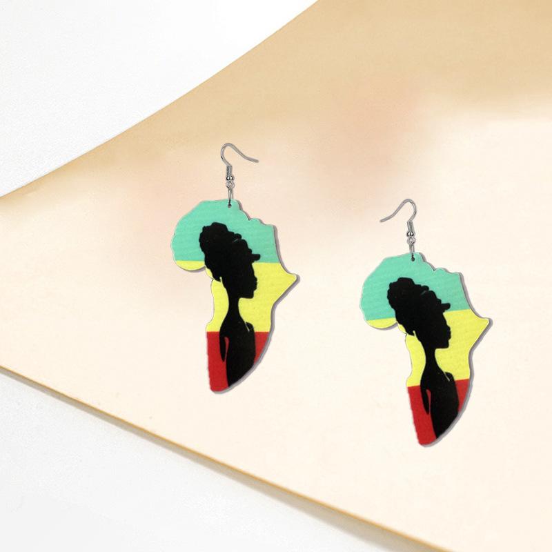 Sex Printed Earrings Vintage Ladies Avatar Earrings Fashion Interesting Accessories Daily Casual