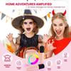 Karaoke Machine For Kids Mini Bluetooth-compatible Speaker with 2 Wireless Microphones Karaoke Kit With LED Light