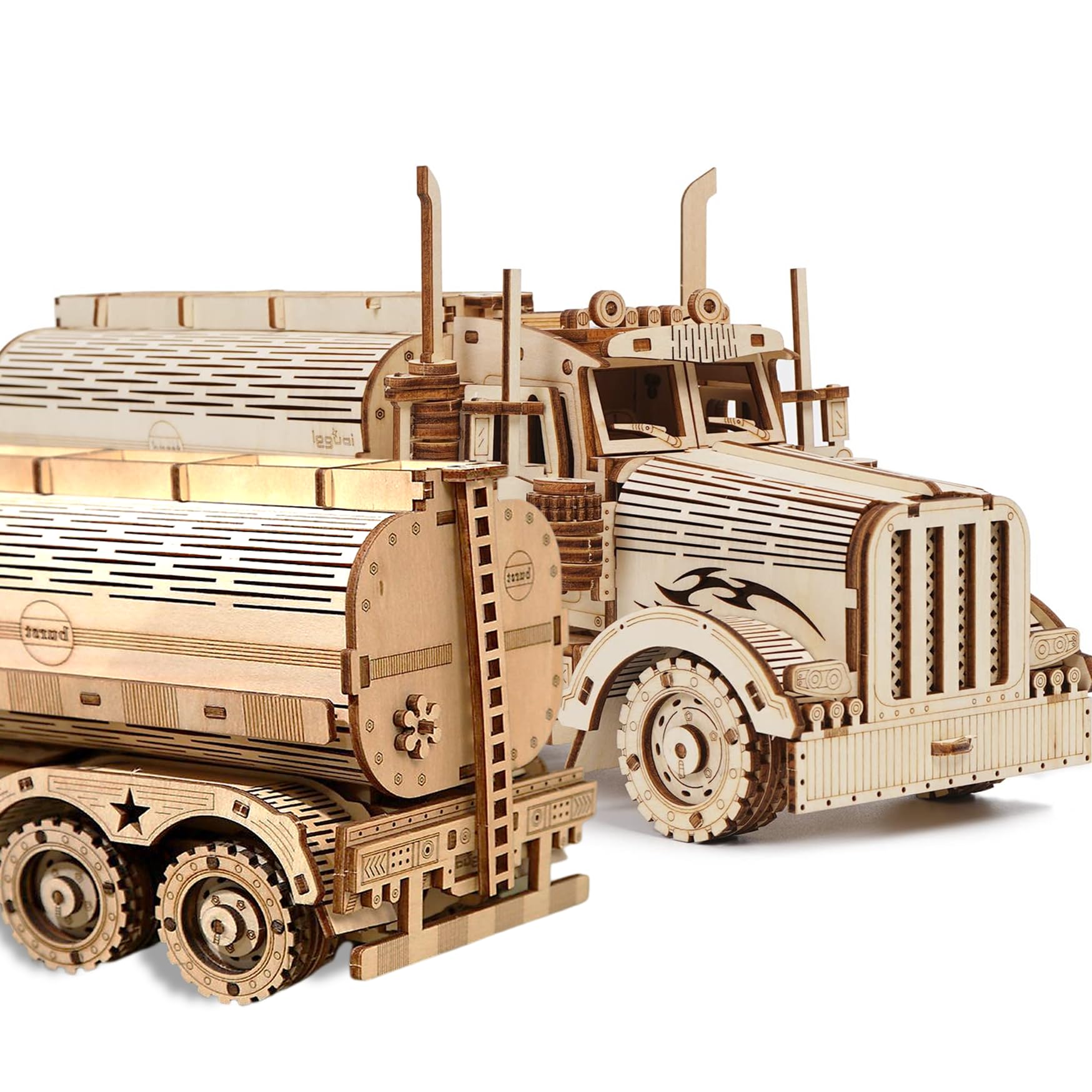 

3D Wooden Puzzle Craft Kit Educational Toy Craft Model Wood Puzzle DIY Adult Boys Girls Gift Birthday Present [med358] (Tanker Small)