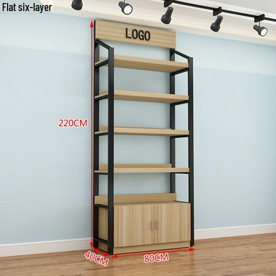 Multi-Layer Slanted Display Stand for Cosmetics and Snacks