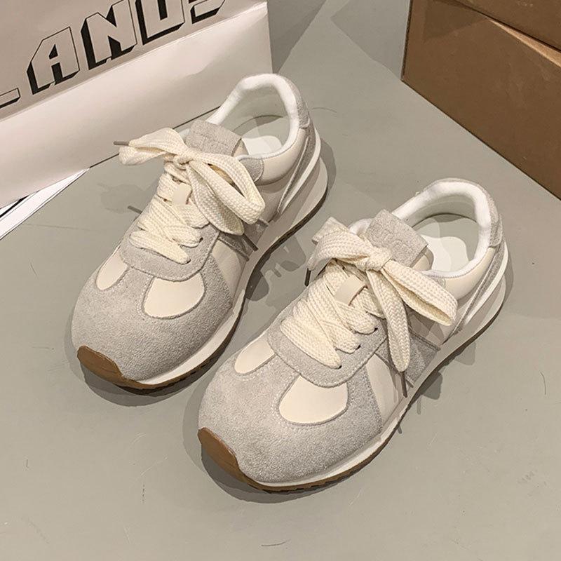 Stygge søte Forrest Gump sportspappa-sko dameplattform vår ny chic nisjedesign student vaffelsko