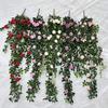 Love Lotus 12 branches Rose Art Mural Fleur de Soie Décoration Suspendue Pour Mariages et Photographie