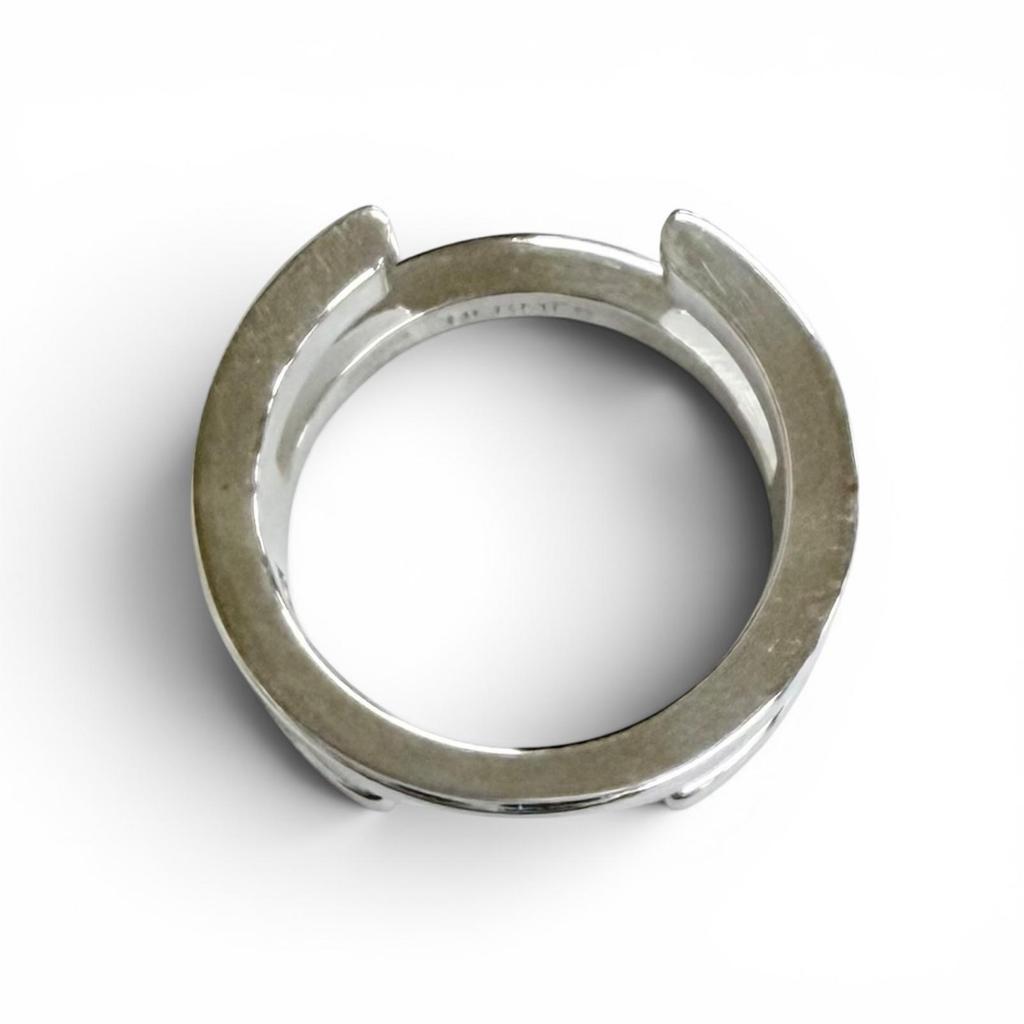 Excellent HERMES Ring Ring H Symbol Ring, Finger Ring, Accessory Silver AG925 48 Used