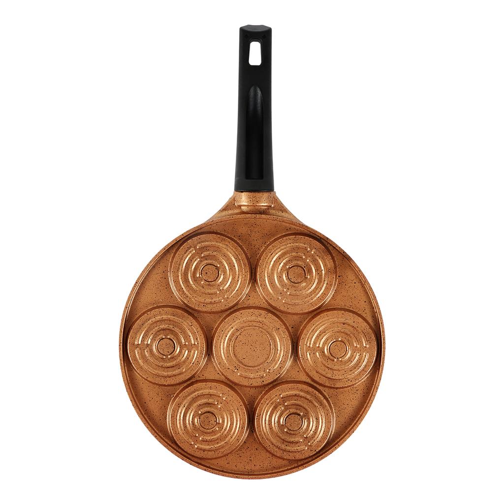 Serenk Fun Cooking Smile Mini Pancakes Maker, 10.2 inch, Nonstick Bakeware