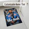 Personalized Crystal Velvet Carpet,Kendrick Lamar Custom Printed Name, Plush Area Rug For Home Indoor Decor