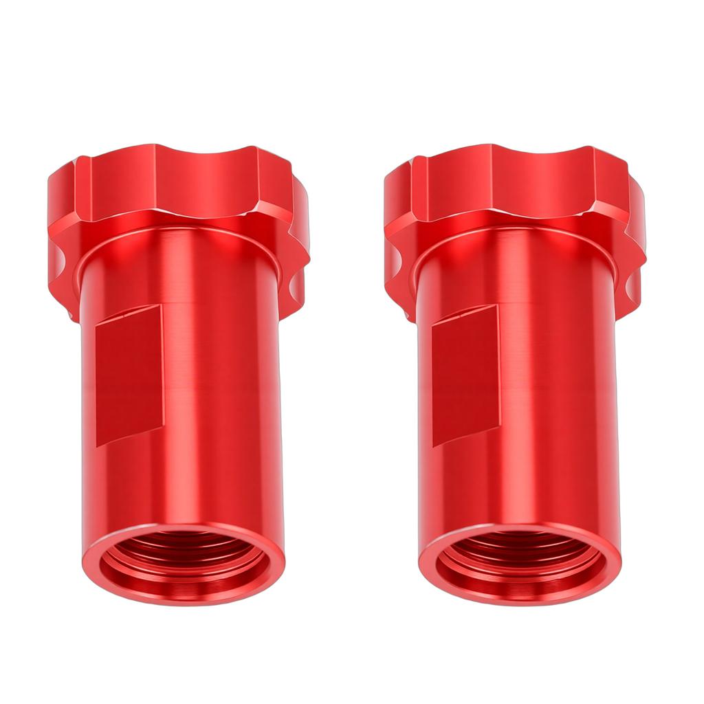 2Pcs Car Spray Gun Cup Adapter 16mm Female Thread 1.5mm Pitch Universal for Paint Red