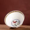Doucai Chicken Bowl Rice  Soup Bowl Noodles Jingdezhen Ceramic Tableware Household High Foot Anti Scalding Bone China