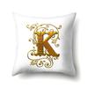 Polyester Pillow Case Car Decoration Home 26 English Letters Printed Car Waist Cushion Pillow Case