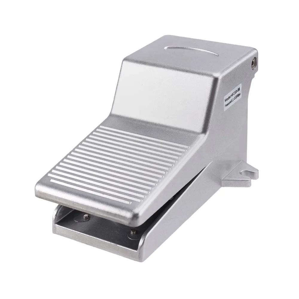 4F210-08 2 Position 5 Way Momentary Air Tool Foot Pneumatic Pedal Valve Switch4F210-08L with Lock Pedal Valve