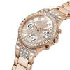 Watch Women Quartz Movement Crystal Inlaid Rose Gold Dial Strap Luxurious Design Fashionable Style For Daily/Date Wear A Gift For Girlfriends GW0320L3