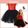 Sparkling Nutcracker Soldier Dress For Girls Halloween Costume With Shiny Sequins