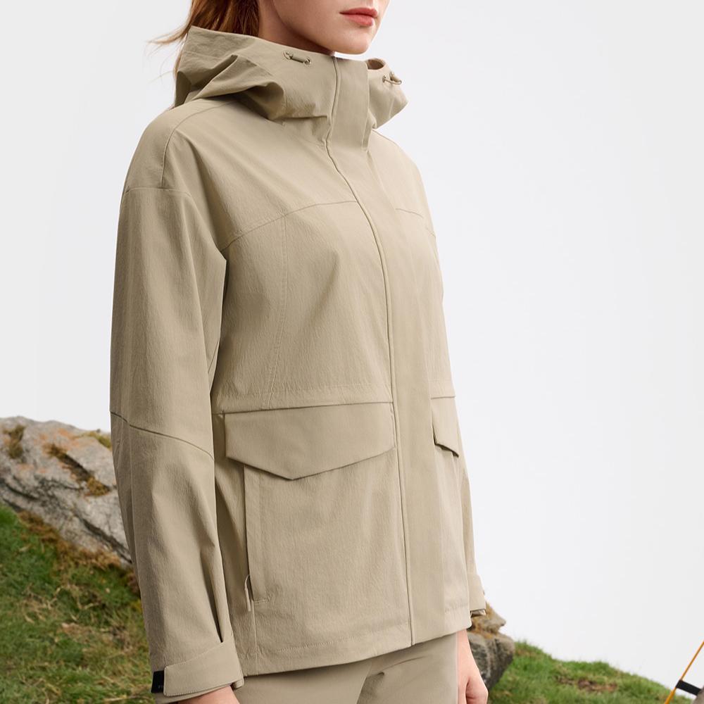 Fila Fleece Hooded Solid Color Casual Work Jacket Women Jackets Chestnut A11W517709FDK