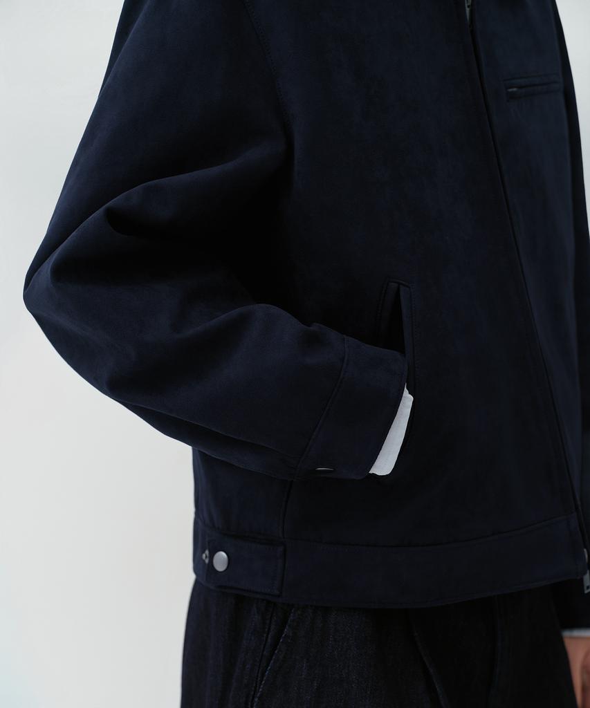 Musinsa Standard Synthetic Suede Work Jacket [Dark Navy]