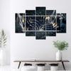 Obraz na plátně z pěti kusů Abstrakce