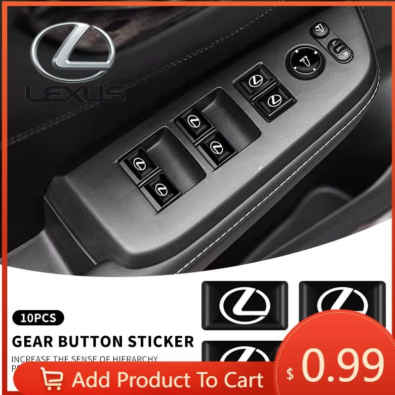 Autocolante Interioare 10 Buc 3D Epoxidice Decor Exterior/Interior Mașină Autocolante Mici Decal Pentru Lexus F-SPORT ES RX NX LS UX LM LX GX LC RZ