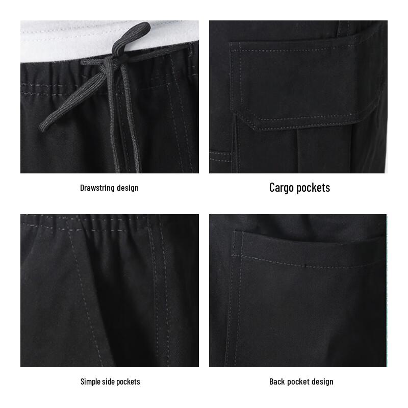 Baleno Men's Loose Fit Cotton Cargo Shorts
