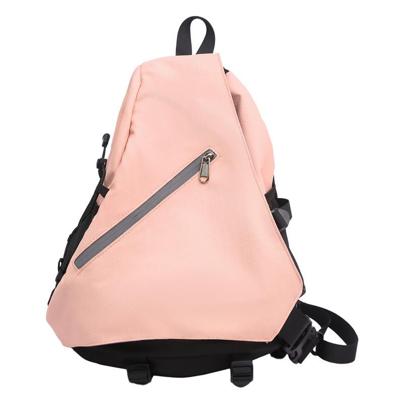 Outdoor Multifunctional Sports Cycling Bag Large Capacity Hiking Backpack Crossbody Bag Men s And Women s Commuting Shoulder Bag розовый