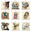 Pet Cute Dog Pillow Case Throw Pillow Cover Sofa Cushion Cover Home Office Decor