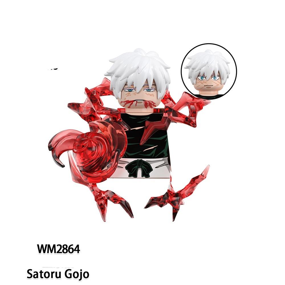 Jujutsu Kaisen Anime Cartoon Gojo Satoru Itadori Yuj Fushiguro Megumi Okkostu Yuta Building Blocks Mini Action Figures Kids Toy
