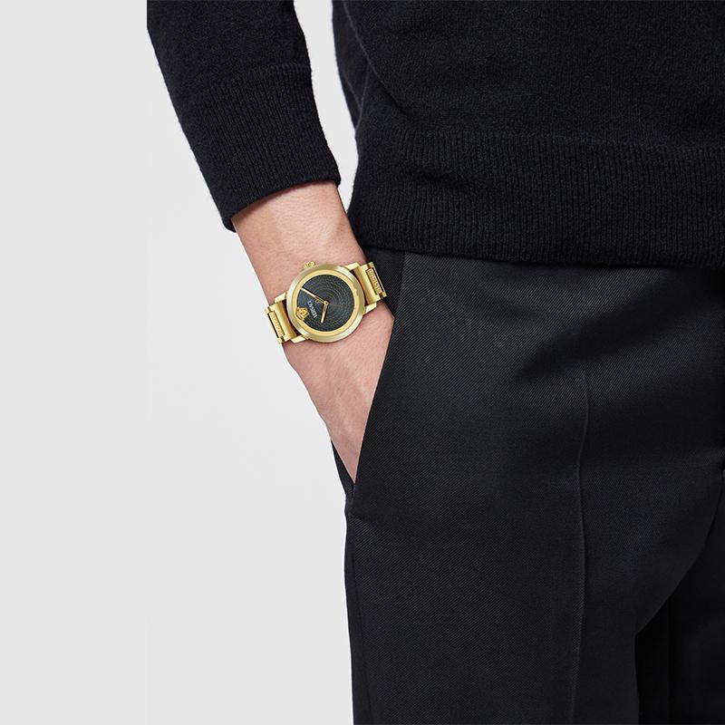 Versace V Helix Bracelet Watch Two-Tone Men Watches Gold VE9G00324