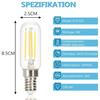 Ampoules LED E14 - NETTLIFE - T25 - 4W - Blanc froid 6000K - Lot de 4