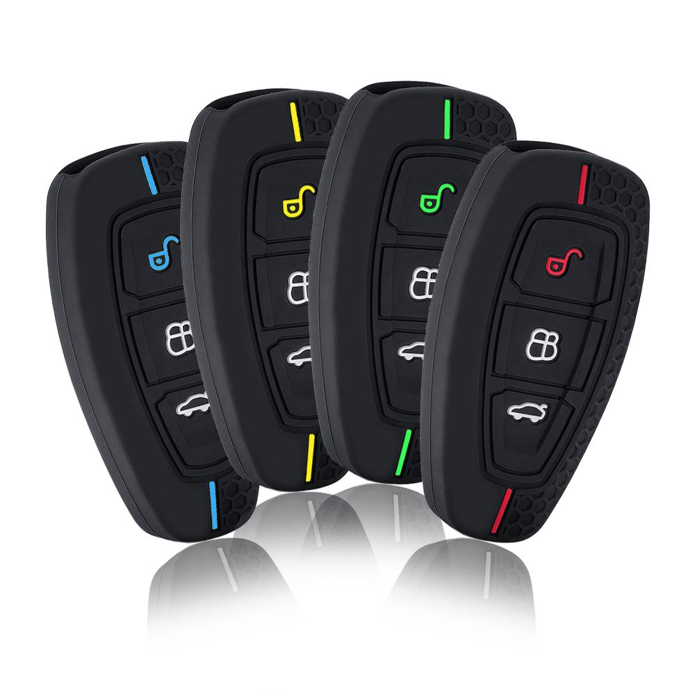 Fashion Silicone Car Key Case For Ford St Grand C Max Focus Mondeo Kuga Fiesta Ecosport Transit Kuga Silicone Remote Key Case