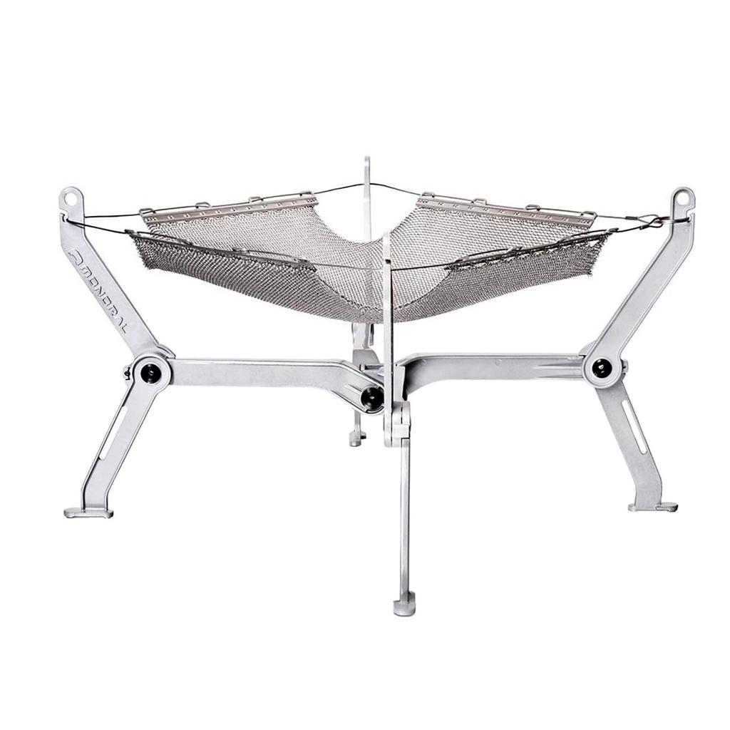 MONORAL Compact Mesh Bonfire Stand Wire Frame Solid Capacity Stainless Steel Mesh Specification (Load 10kg) MT-0110