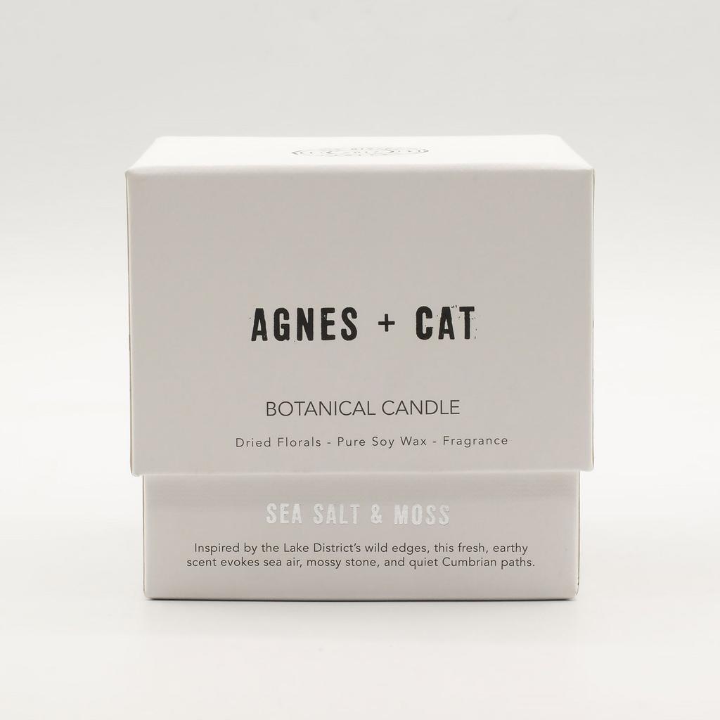 Agnes + Cat Botanical Soy Wax Candle – Seasalt & Moss