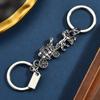 Car Key Double Chain Extended Accessories Personalized  Carriage Long Short Chain Bag Hanging Decoration
