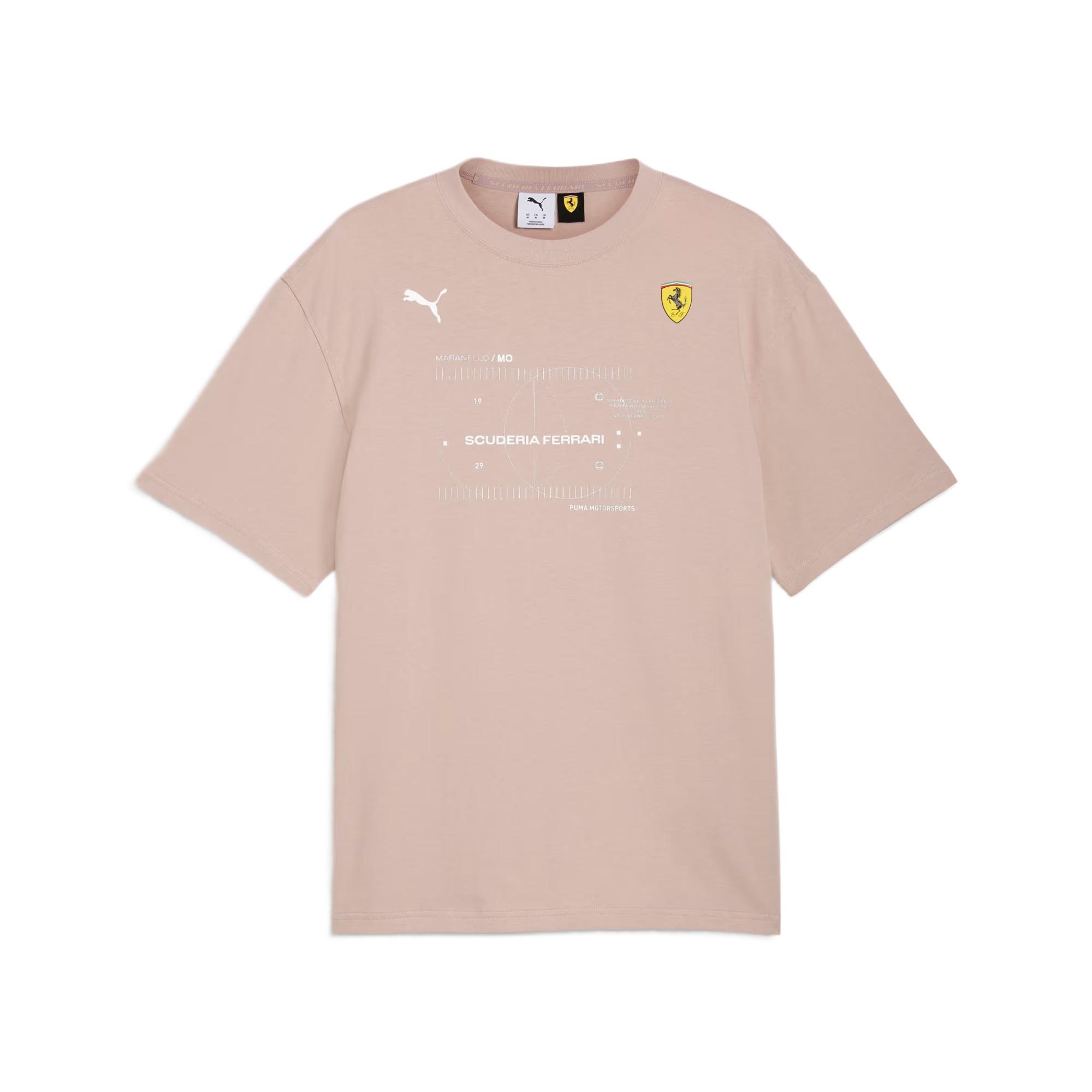 Puma Scuderia Ferrari Crew Neck Solid Short Sleeve T-Shirt Men Tops 634231-12 S