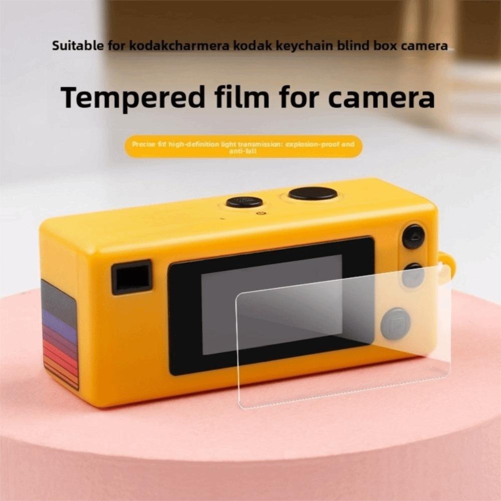 9H für Kodak Kamera Gehärtetes Glas Displayschutzfolie Transparenter Schlüsselanhänger Kamera Zubehör Displayfolie Tragbare Kamera Glasfolie
