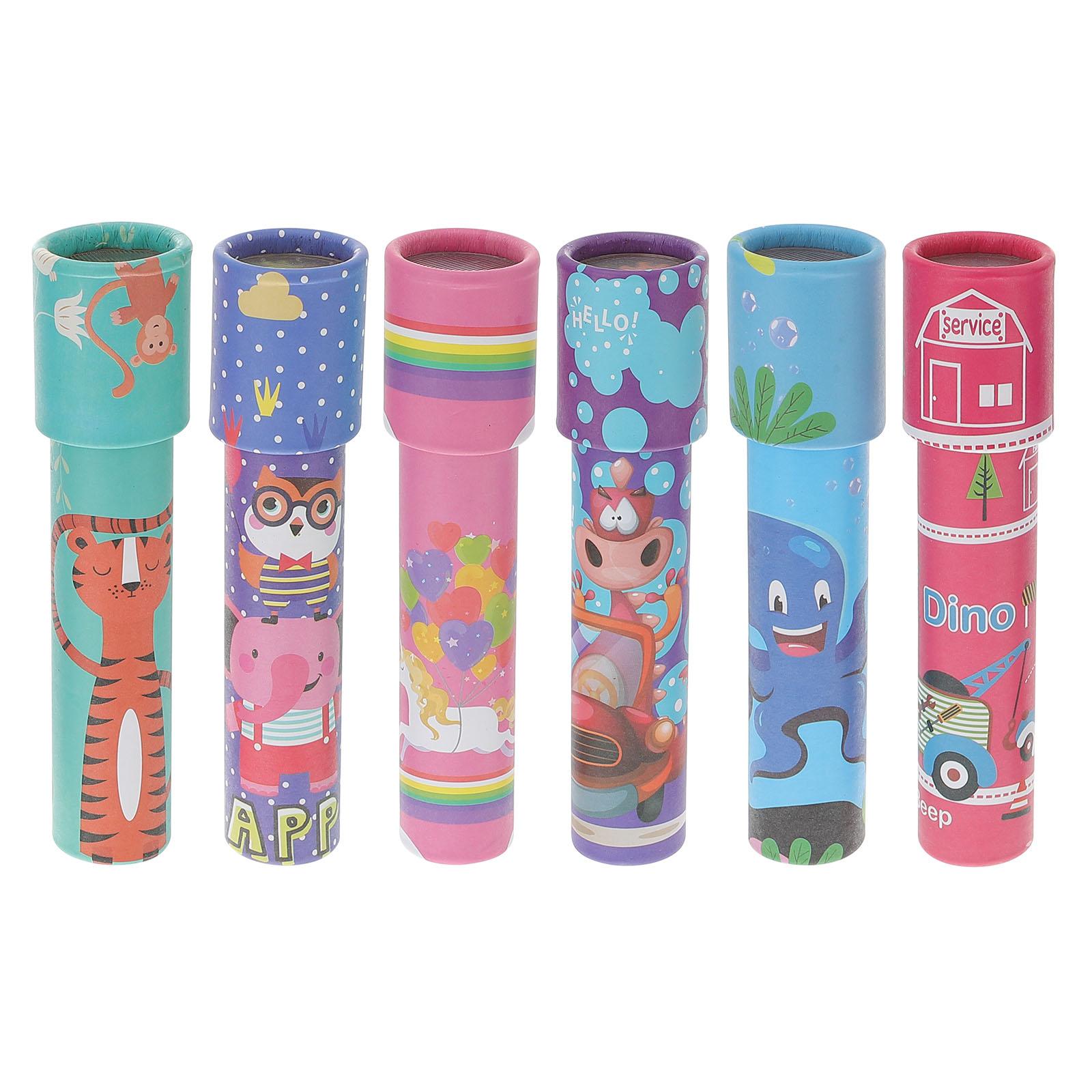 6 шт. Классические игрушки-калейдоскопы, вращающиеся, красочные, новинка, развивающие игрушки, творческая магия для детей, случайный узор