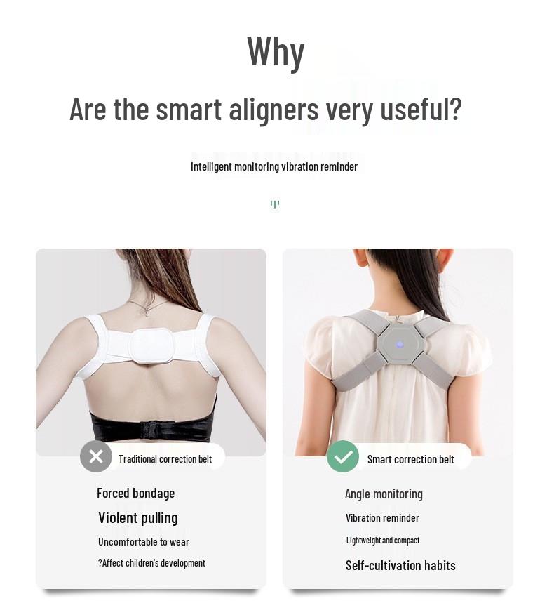 Smart Children's Posture Corrector: Invisible Back Belt for Improved Writing and Sitting Posture