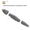 Middle Link Plastic Push-Pull 3-Key Cap Aviation Connector, 2-4-8-19 Pin