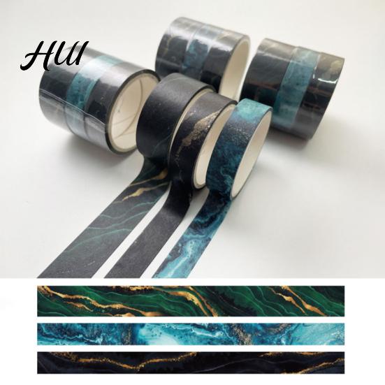 Versatile Craft Tape 3 Rolls Washi Set, Decorative Stickers, Aesthetic Tapes for Breathable Paper Scrapbooking Supplies, Journaling Junk Journal,