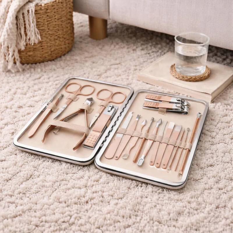 18-piece Nail Care Set with Cuticle Remover, Toenail Clippers, and Nail Clippers