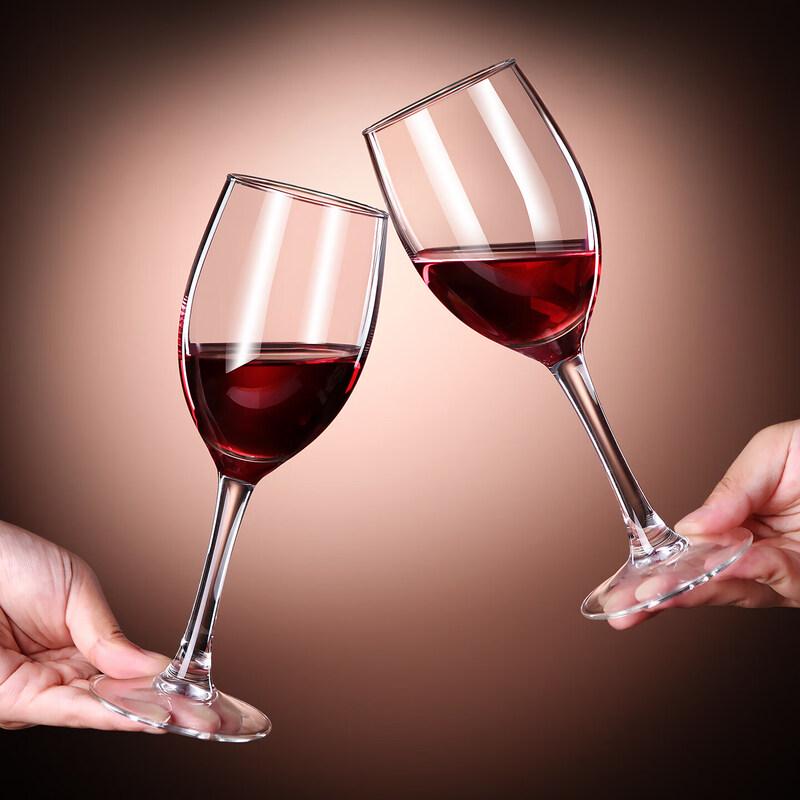 Set di Calici da Vino Rosso Europei a Gambo Alto con Caraffa